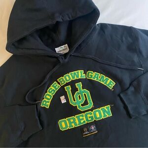 Oregon Ducks Rose Bowl Game Hoodie Men XL HEAVYWEIGHT Retro College Sweatshirt
